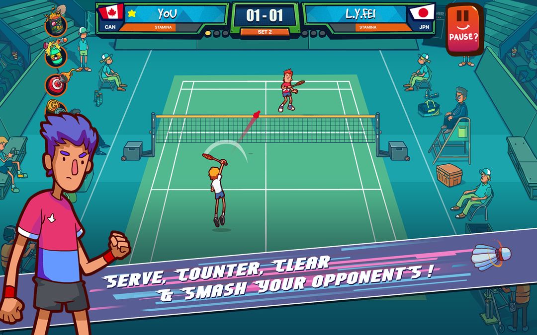 Screenshot of Super Stick Badminton (Unreleased)