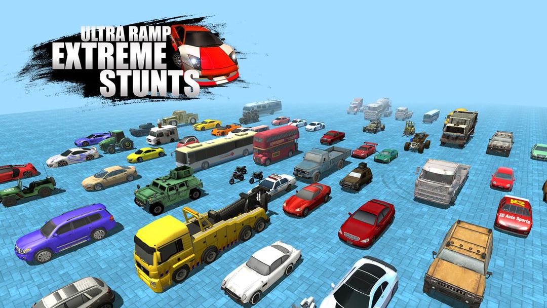 Unlock 100 Stunts - Ultra Ramp Extreme Stunts 게임 스크린 샷