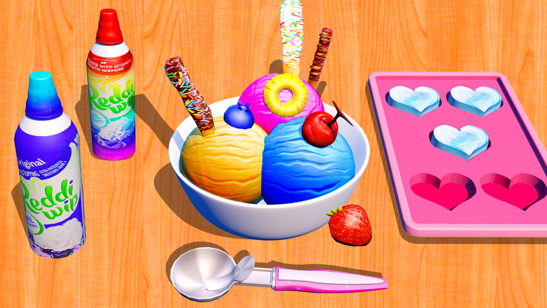 彩虹冰淇淋 – 獨角獸派隊甜點大師！遊戲截圖