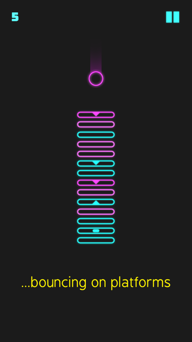 Neon Descent Game Screenshot