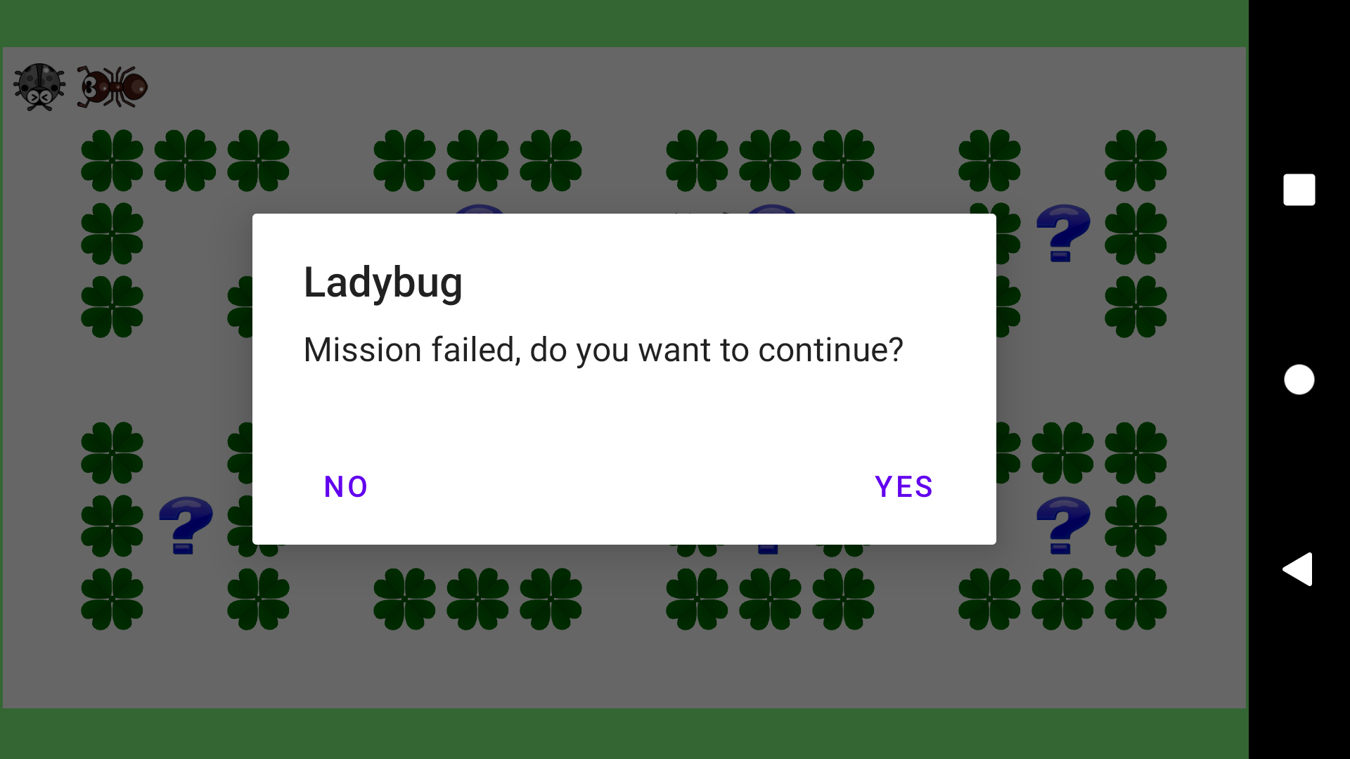 Ladybug Game Screenshot
