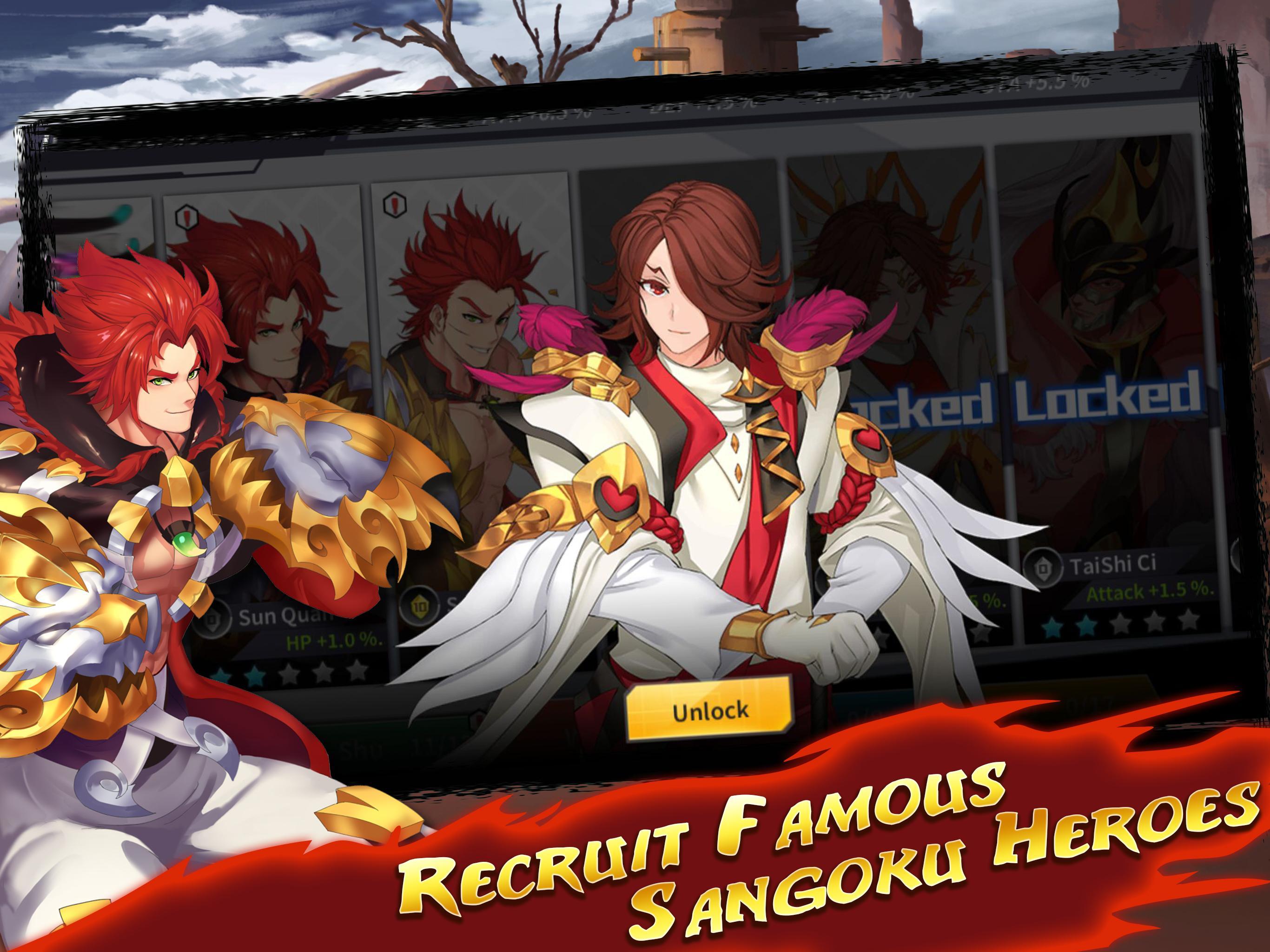 Light In Chaos: Sangoku Heroes [Action Fight RPG]のキャプチャ