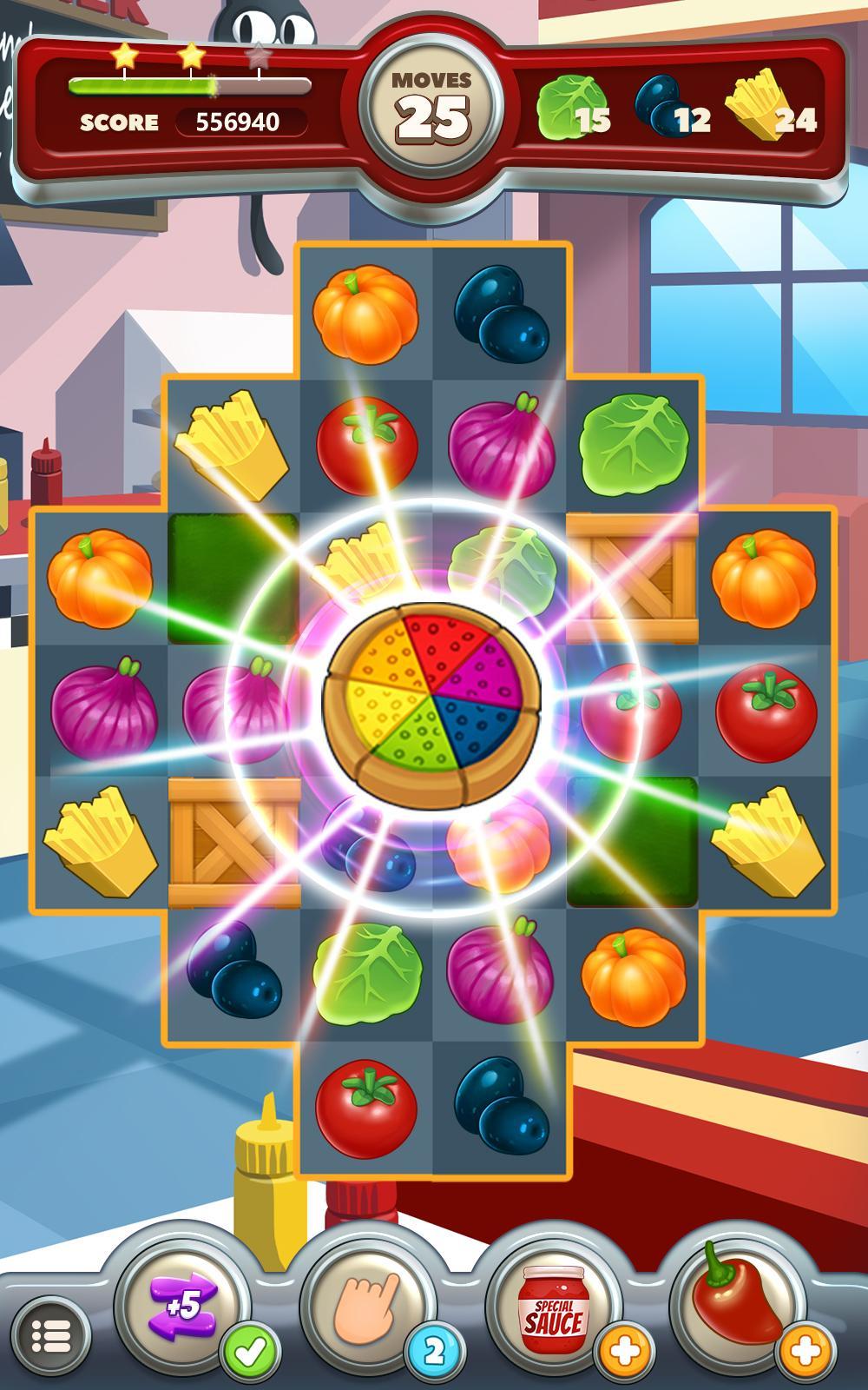 Diner Match 3 Game Screenshot