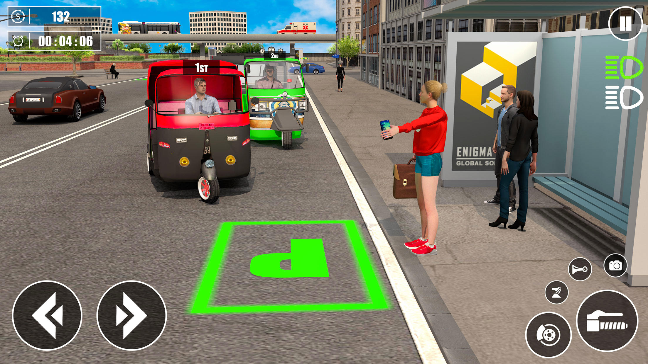 Screenshot of Tuk Tuk Auto Rickshaw Sim 3D