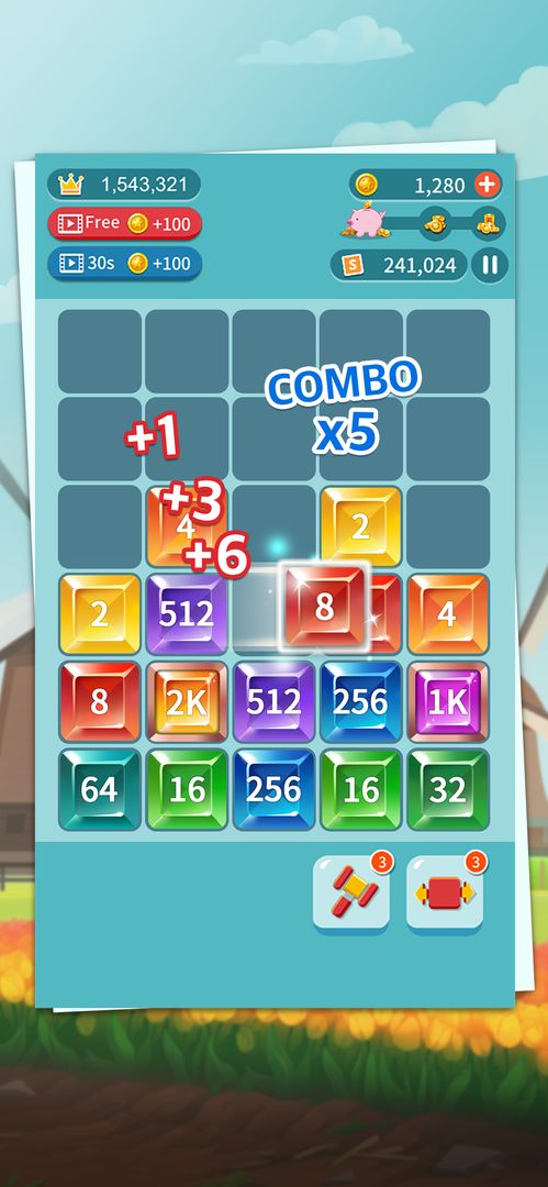 Jewel Number Mania: Merge Puzzle遊戲截圖