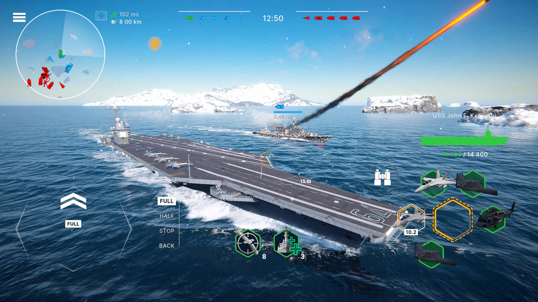 Warships Mobile 2: Naval War Game Screenshot