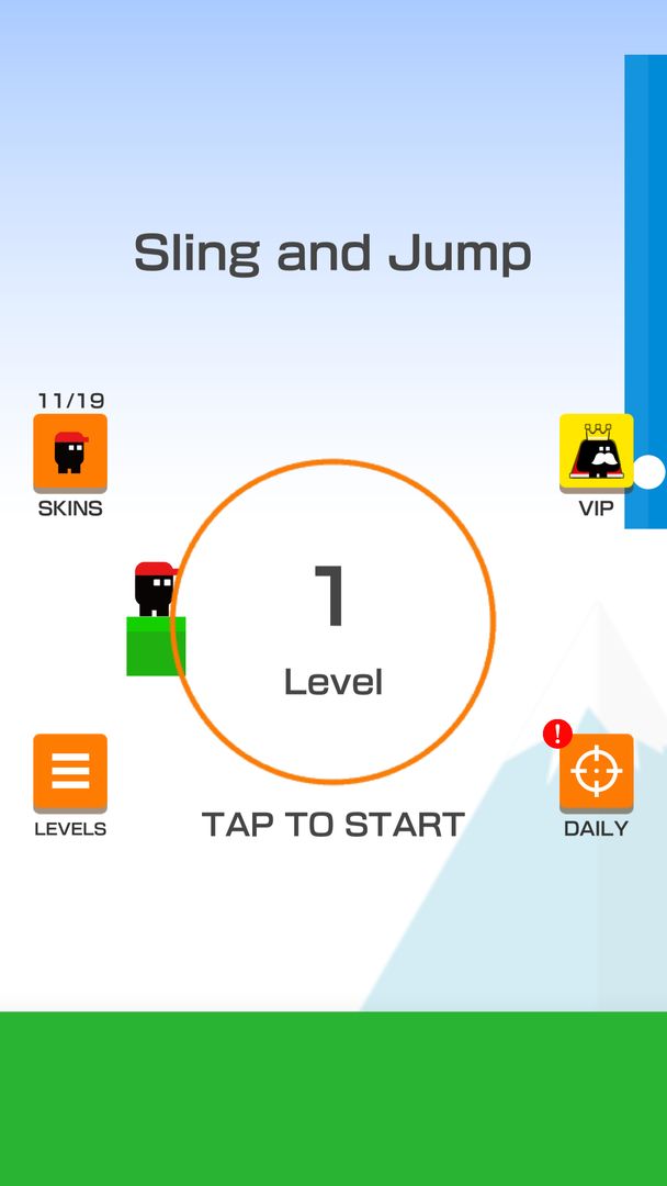 Sling and Jump 게임 스크린 샷