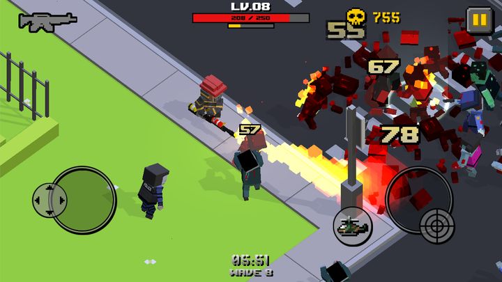 Screenshot 1 of Cube Zombie Guerre 1.2.2