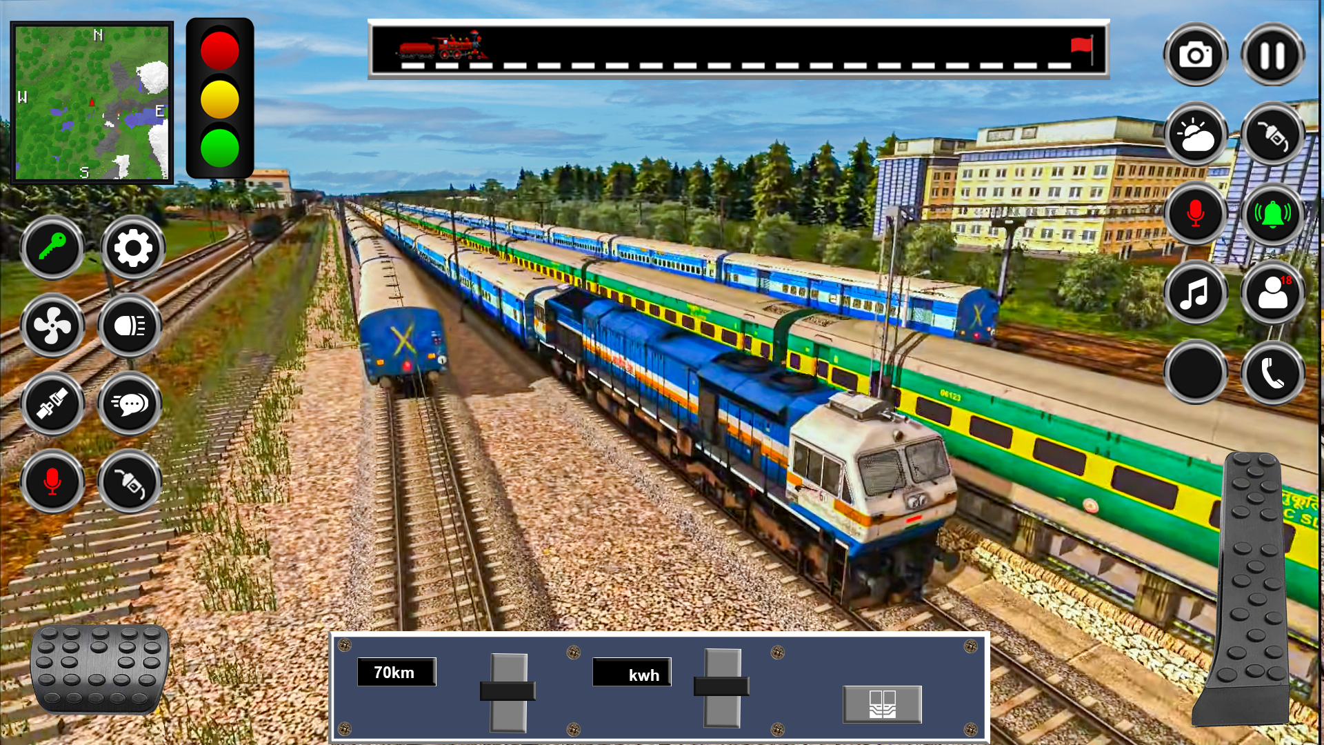 Cuplikan Layar Game Indian train simulator game