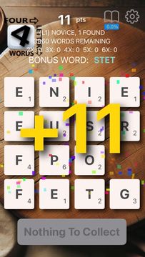 Four Letter Words Game Game Screenshot