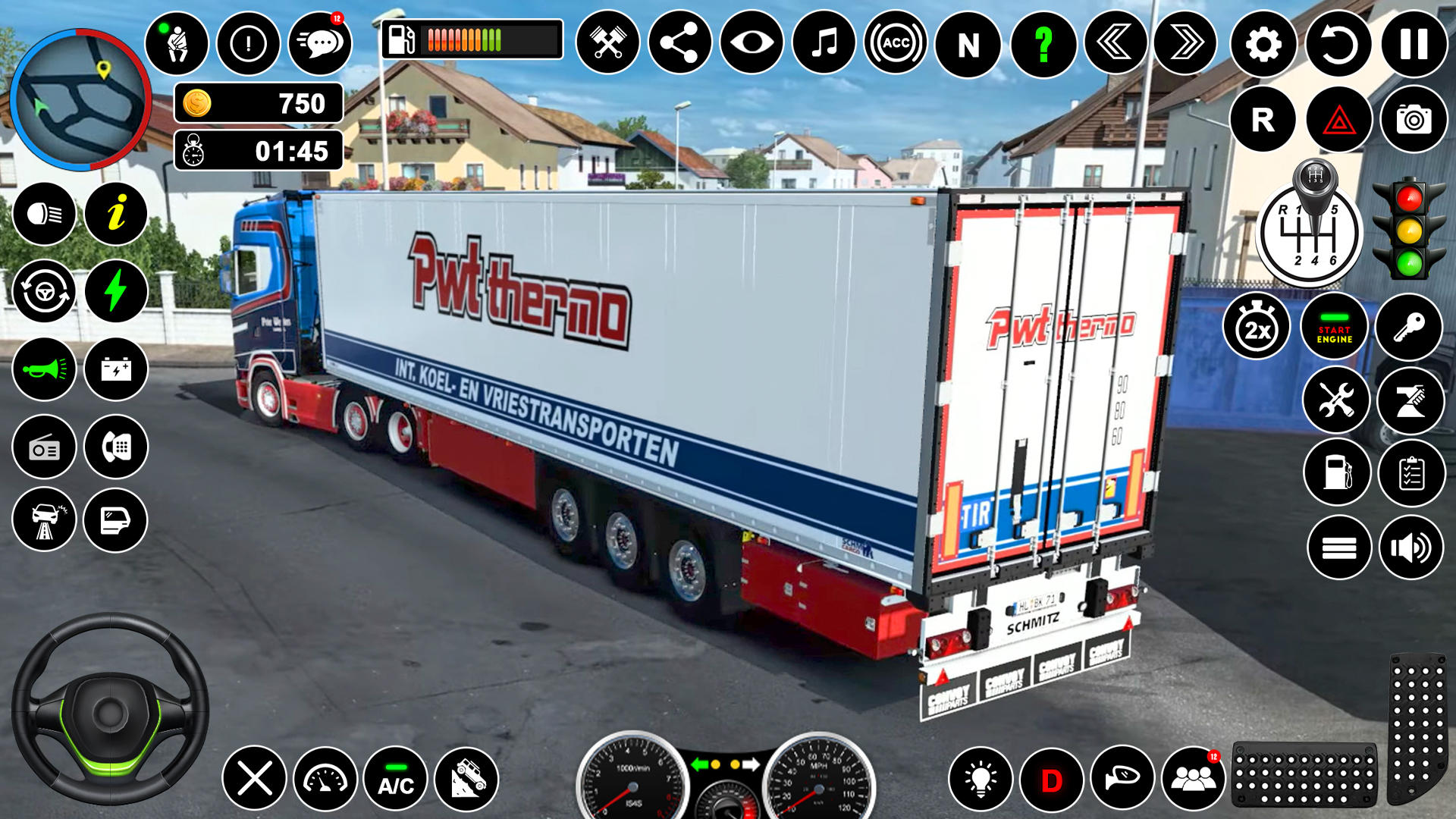 Captura de Tela do Jogo euro carga caminhão driving 3d