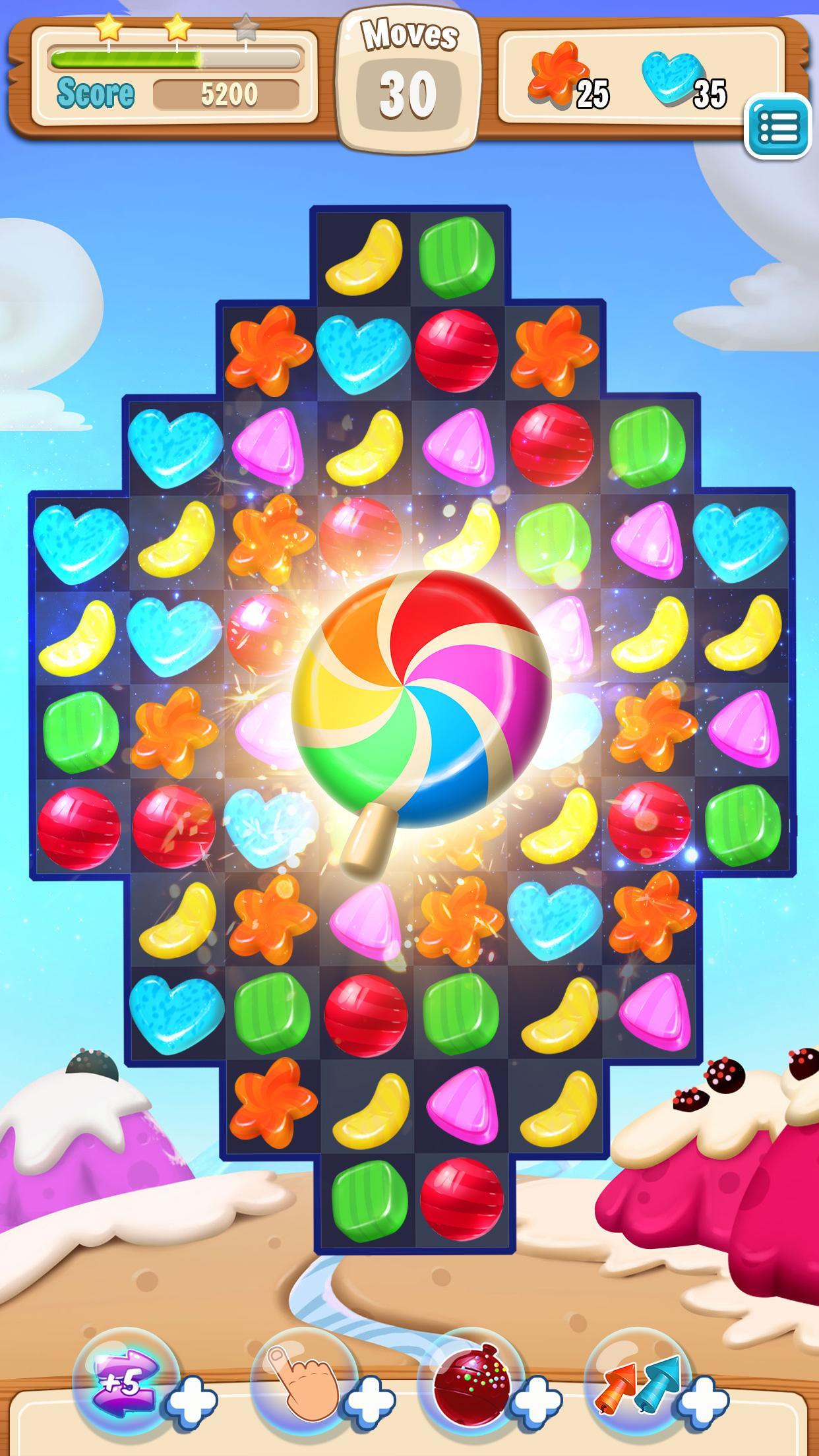 Candy Quest Match 3 Game Screenshot