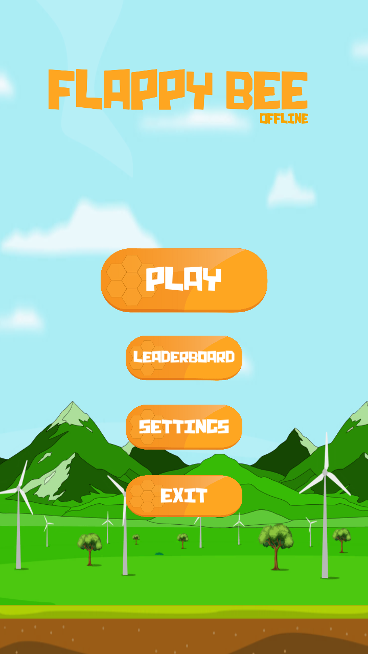 Cuplikan Layar Game Flappy Bee: Offline