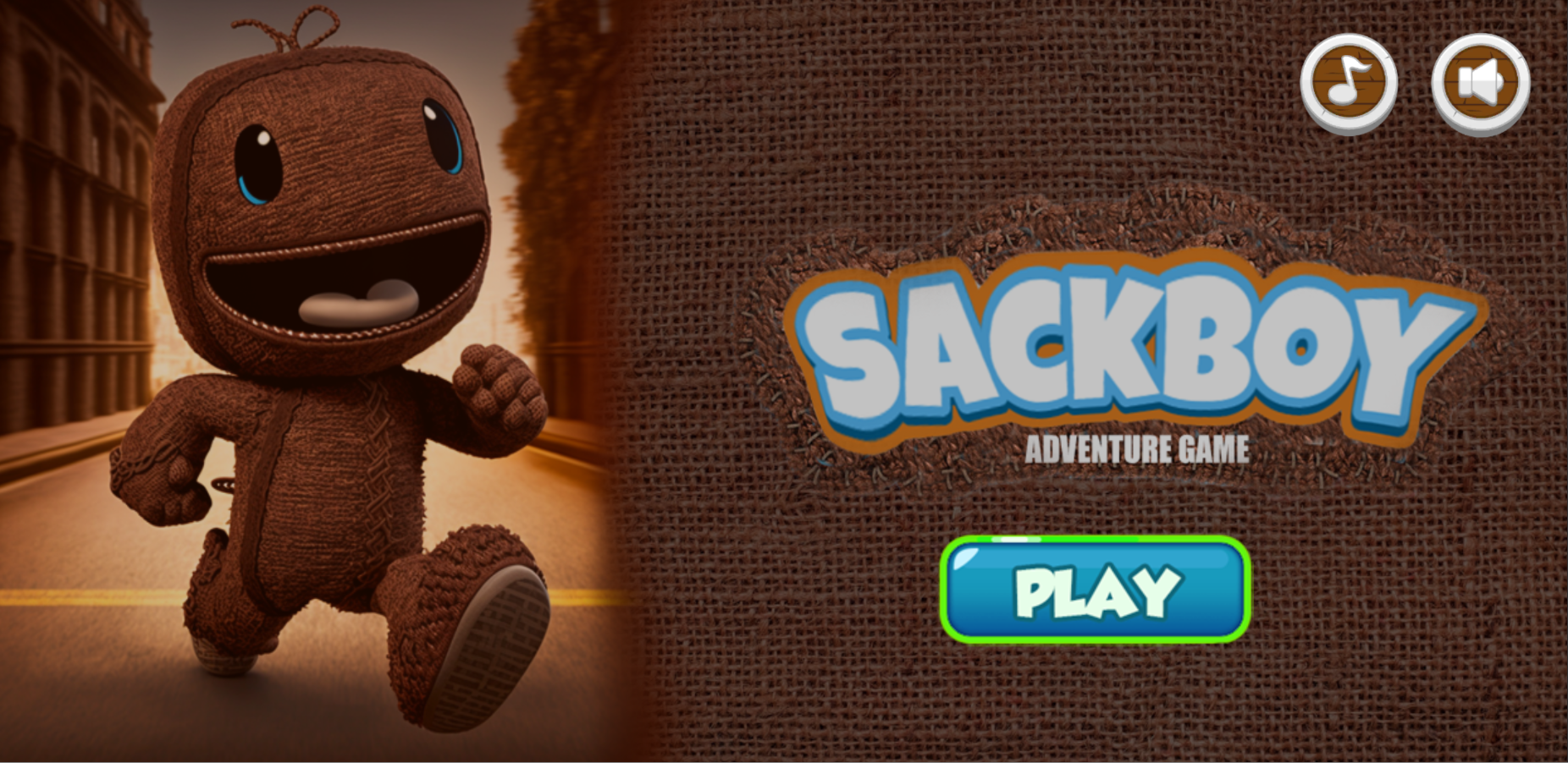 Screenshot of Sackboy Adventure game