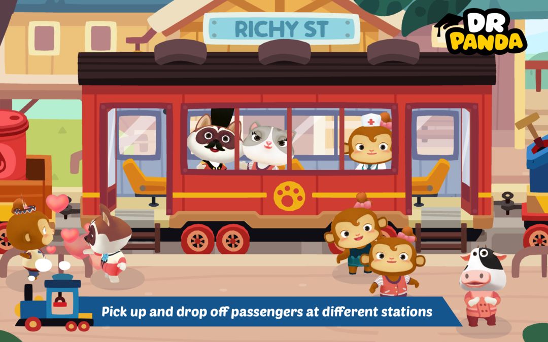 Dr. Panda Train screenshot game