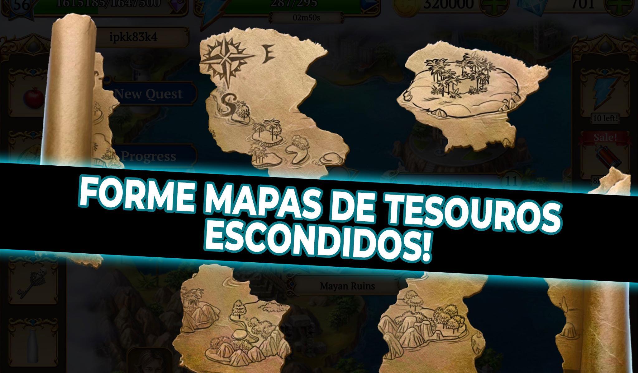 Captura de Tela do Jogo Treasure Match 3