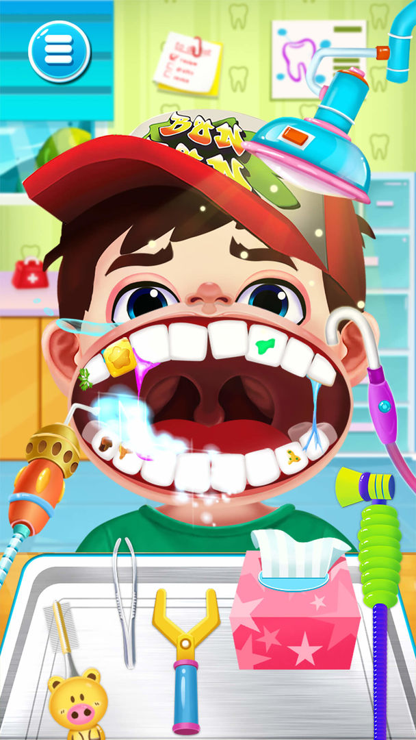 아이들을위한 수술 중괄호가있는 미친 치과 의사 게임 게임 스크린 샷