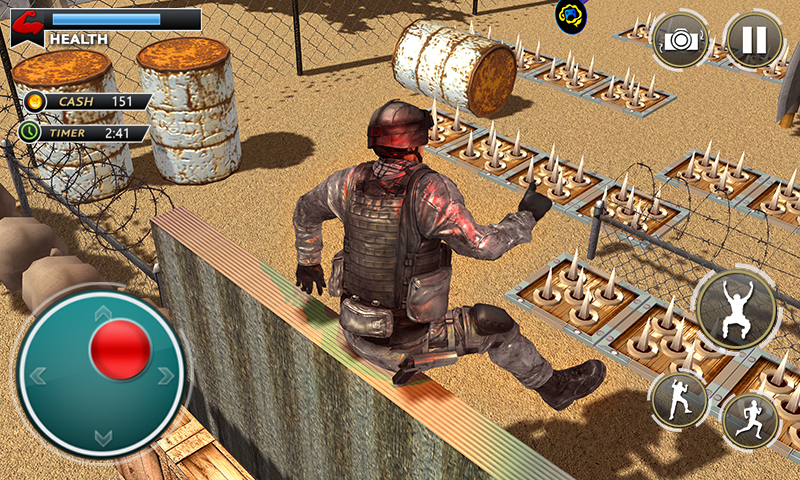 US Army Training Camp Commando Game Screenshot