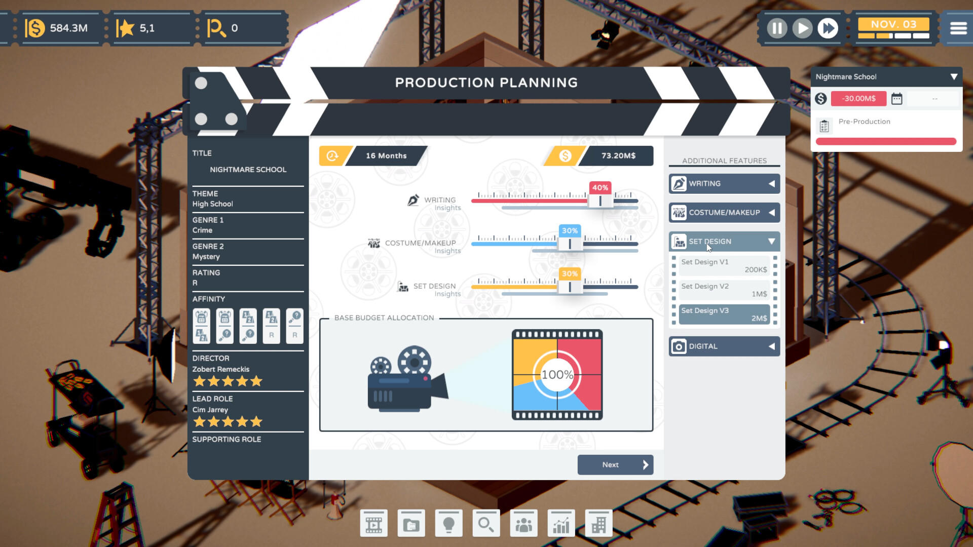 Screenshot of The Executive - A Movie Industry Tycoon