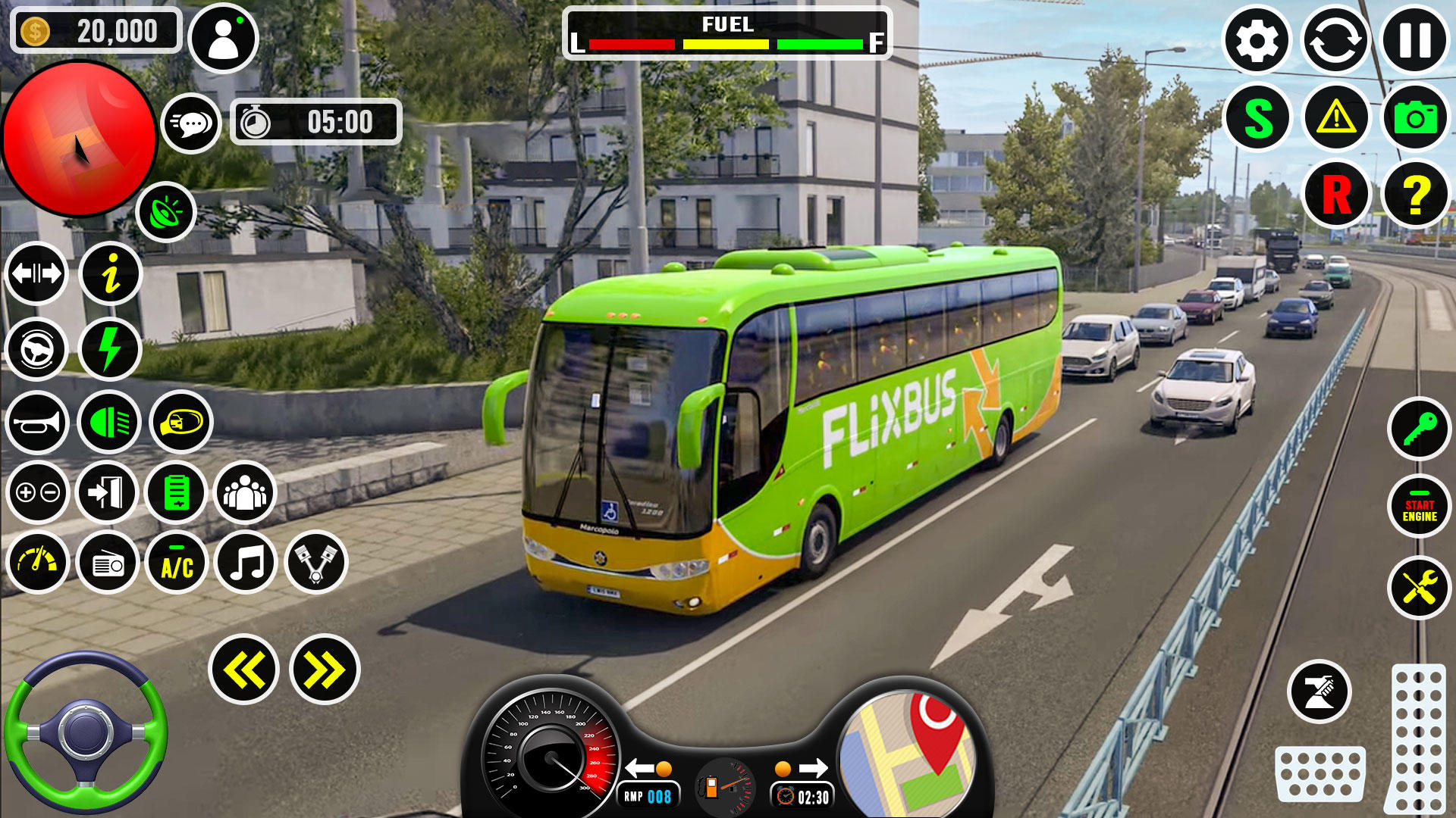 Modern Coach Bus Simulator 3D Game Screenshot