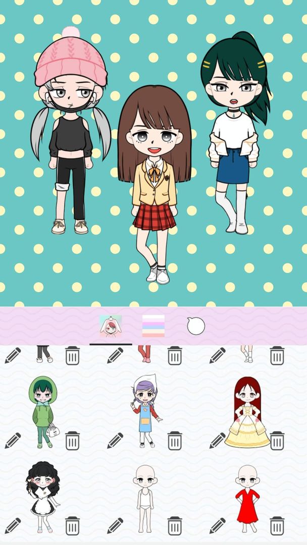 Screenshot of My Webtoon Character Girls - K-pop IDOL Maker