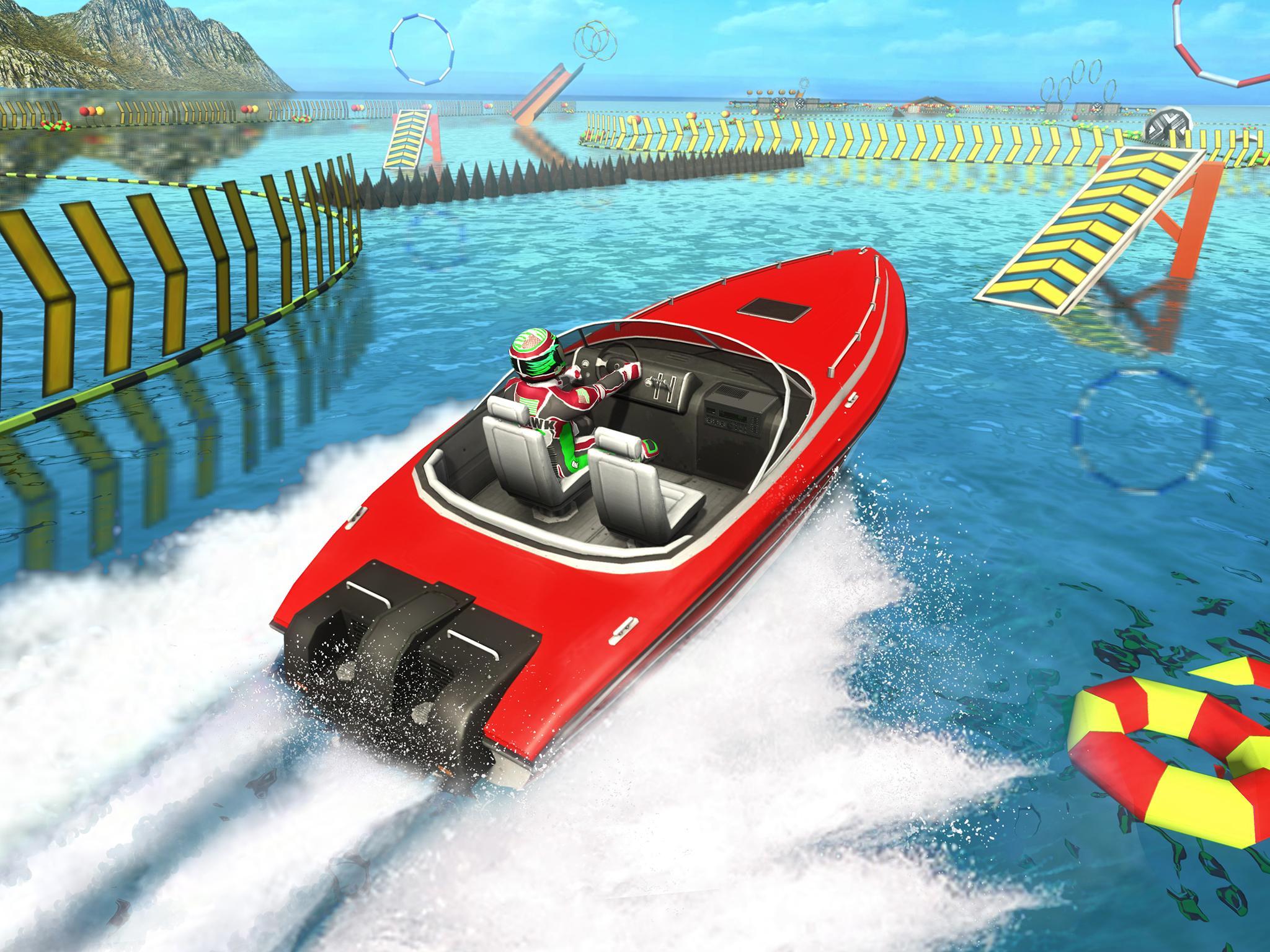Speed Boat Stunts: Water Surfer Racing Games Game Screenshot