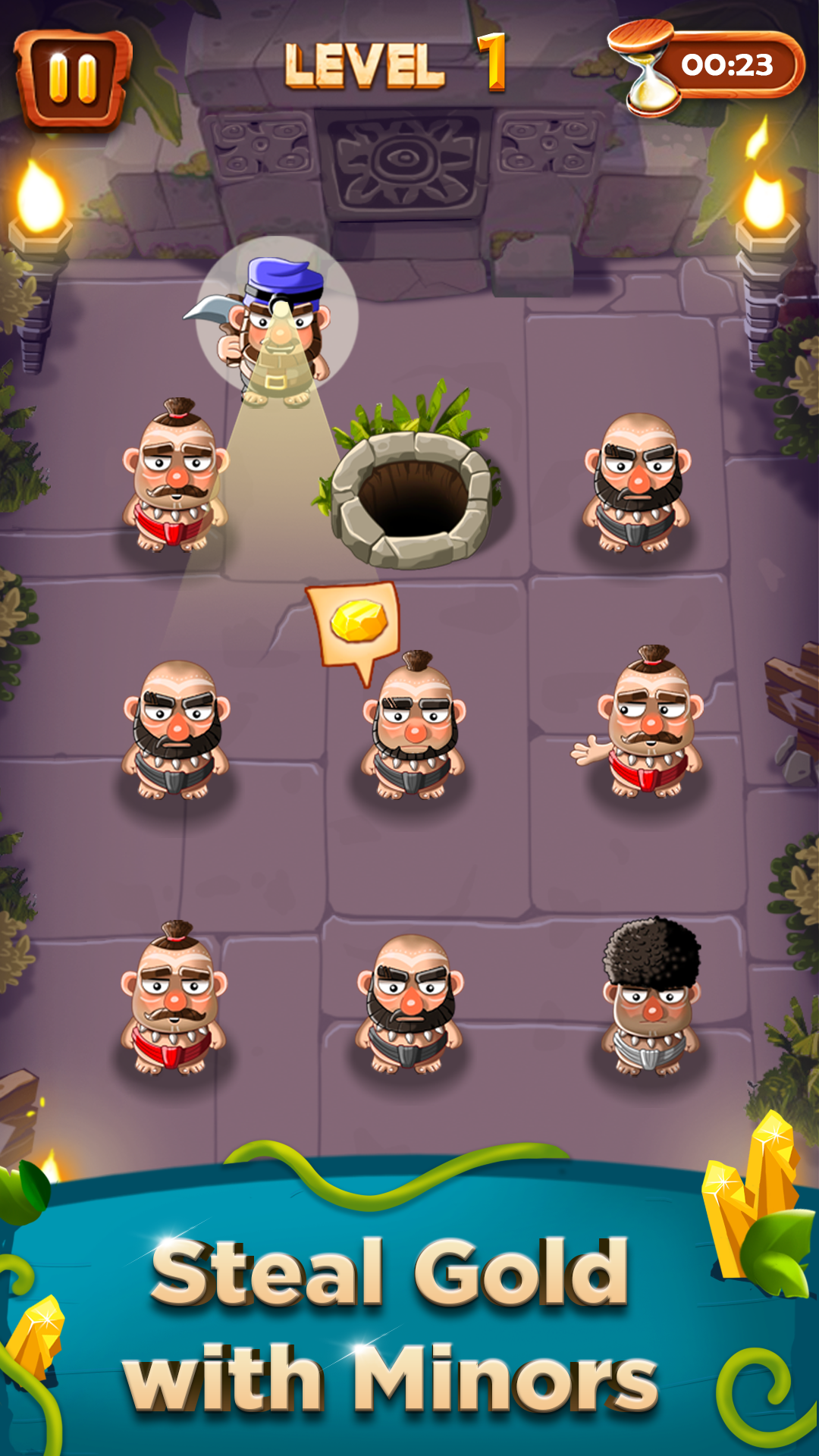 Guardians of Gold - Brain Game Game Screenshot