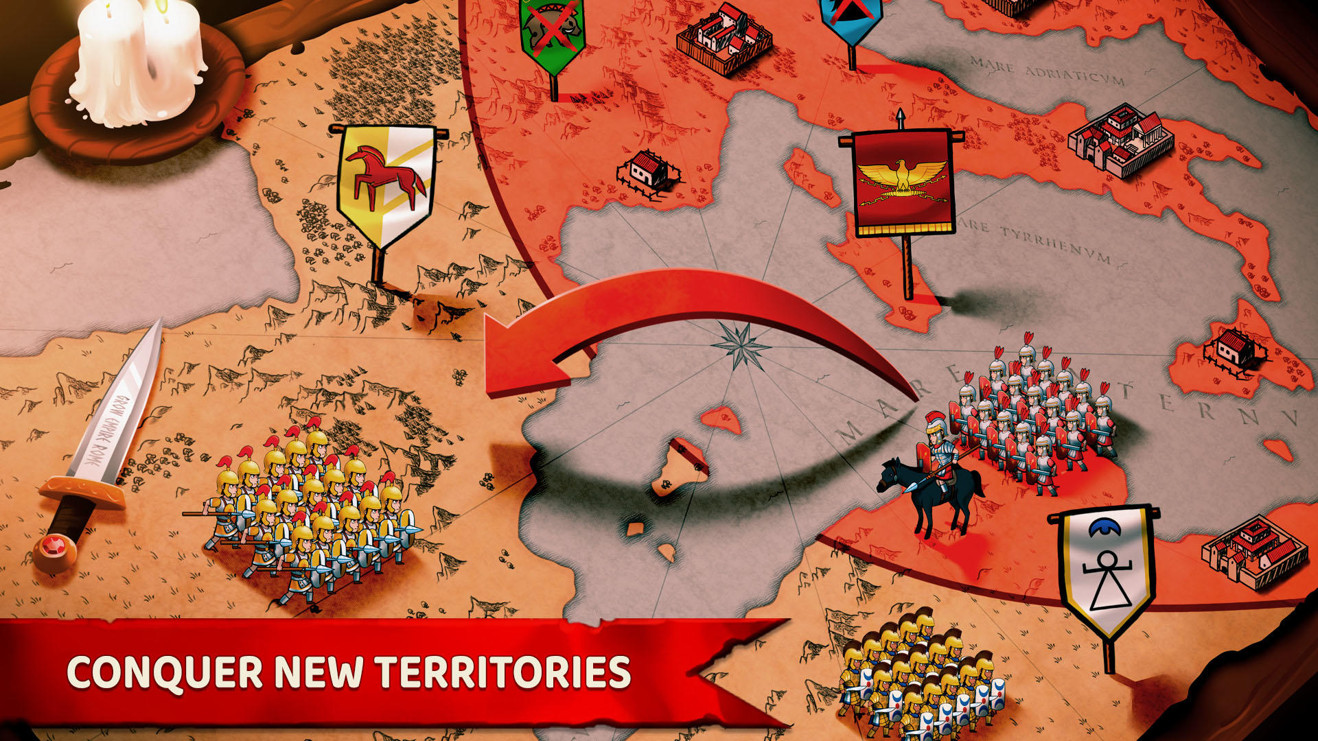 Grow Empire: Rome Game Screenshot