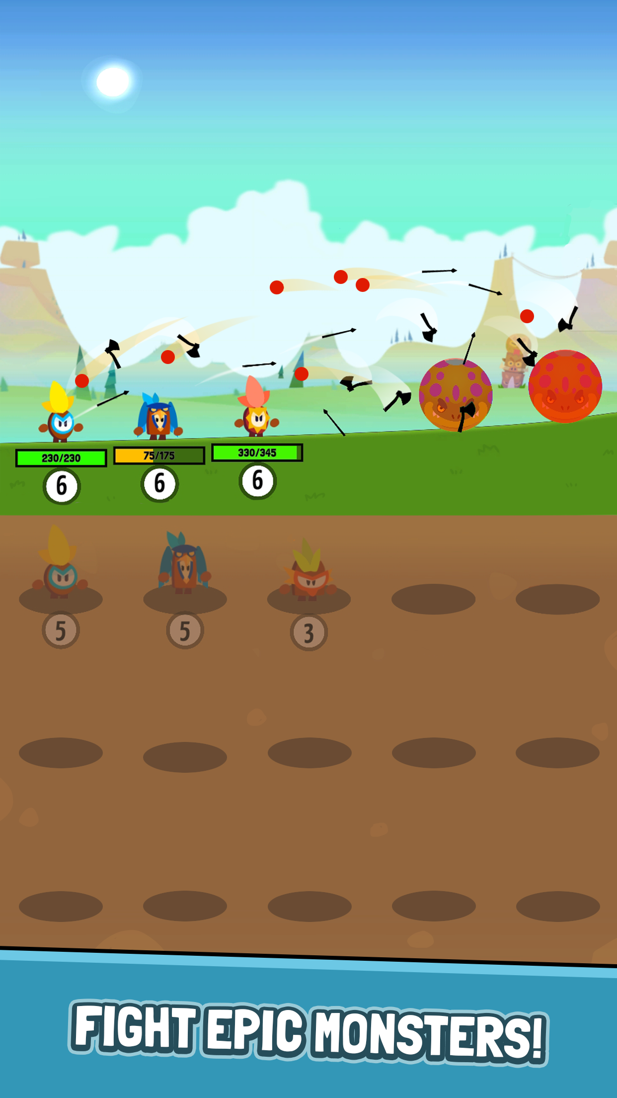 Idle Tiny Hunters Game Screenshot