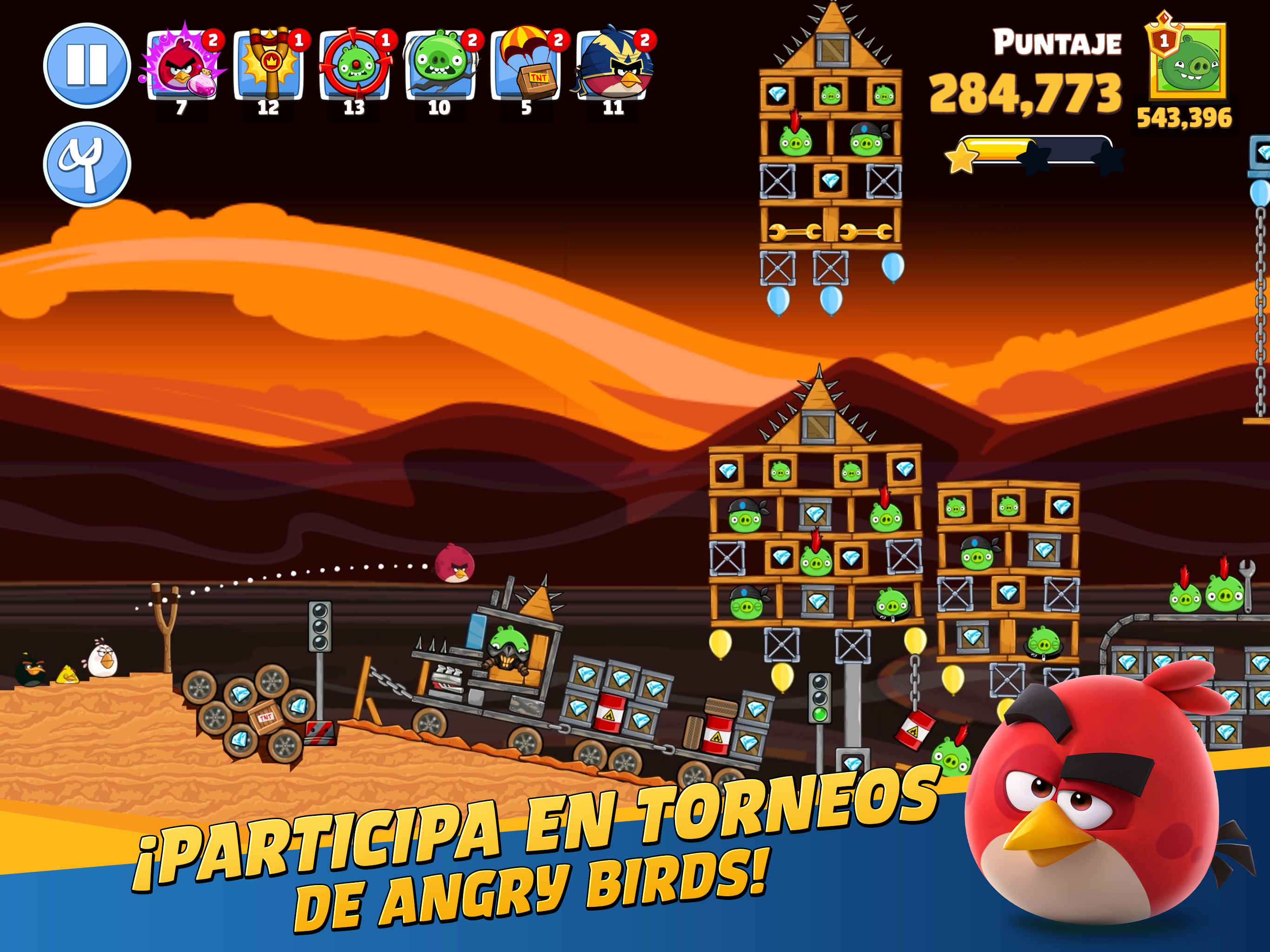 Captura de Pantalla del Juego Angry Birds Friends