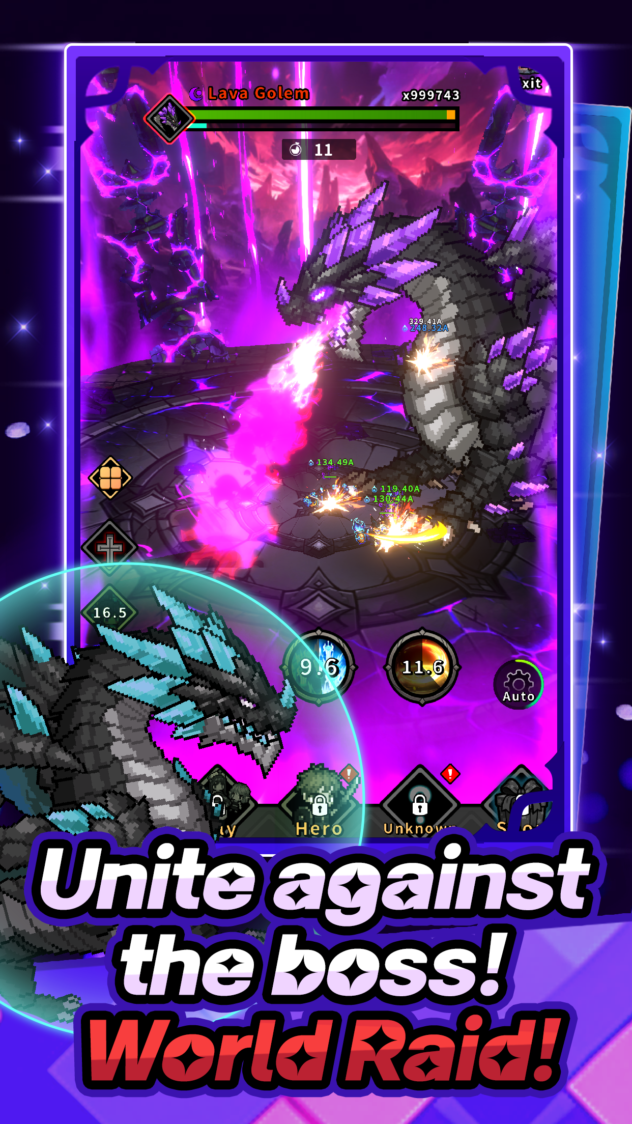 Captura de Tela do Jogo Hidden Heroes : AFK Idle RPG