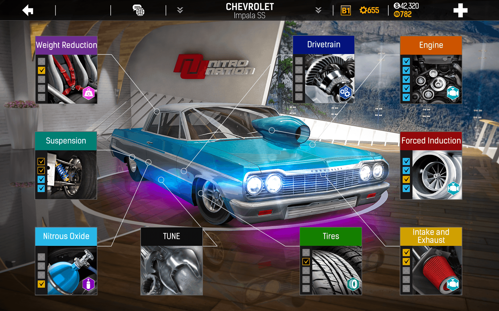 Cuplikan Layar Game Nitro Nation: Car Racing Game