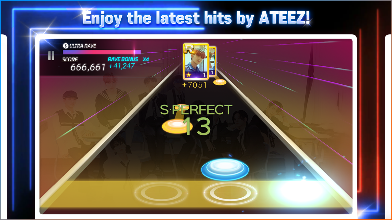 SUPERSTAR ATEEZ Game Screenshot