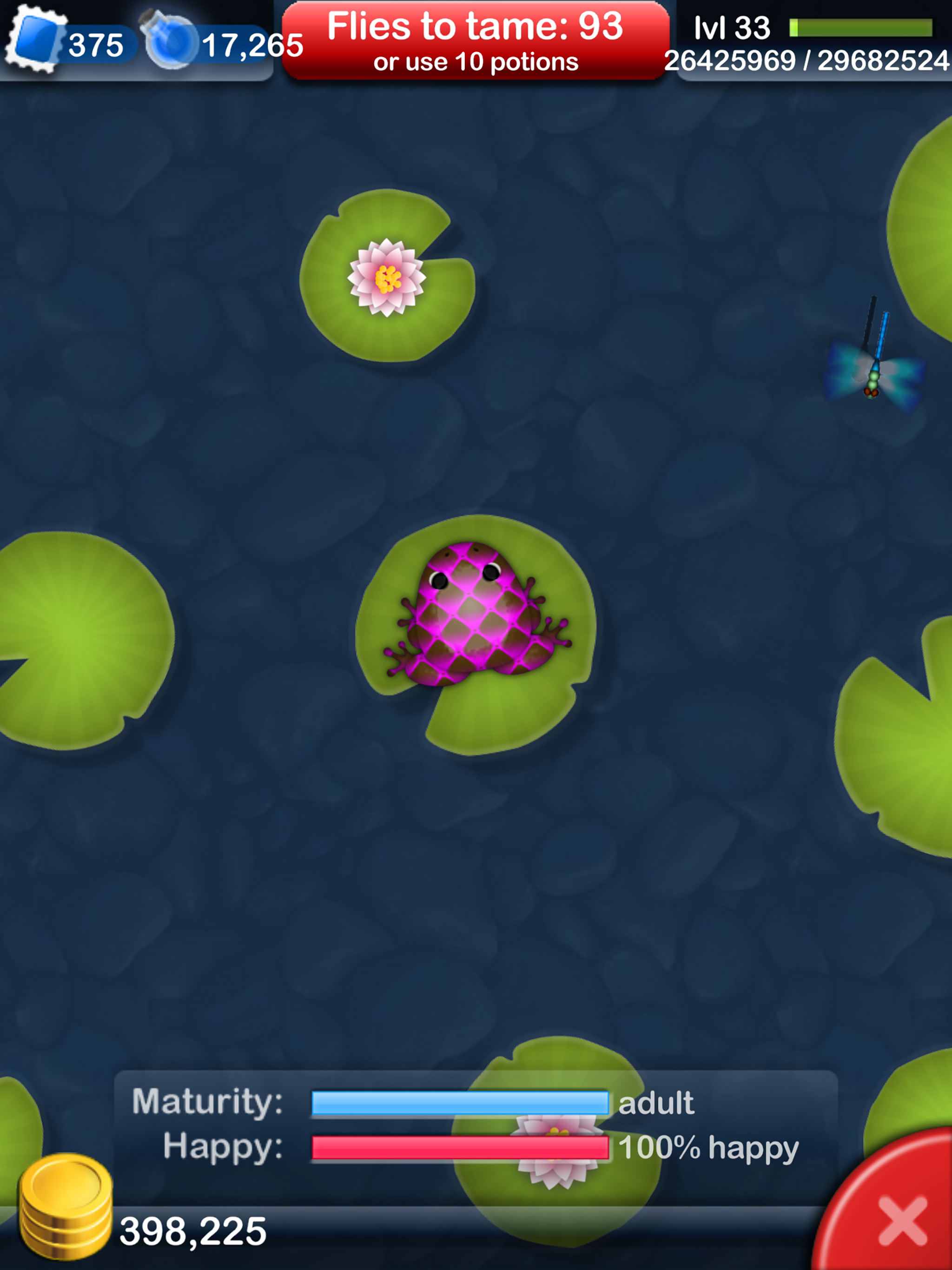 Pocket Frogs: Tiny Pond Keeper Game Screenshot