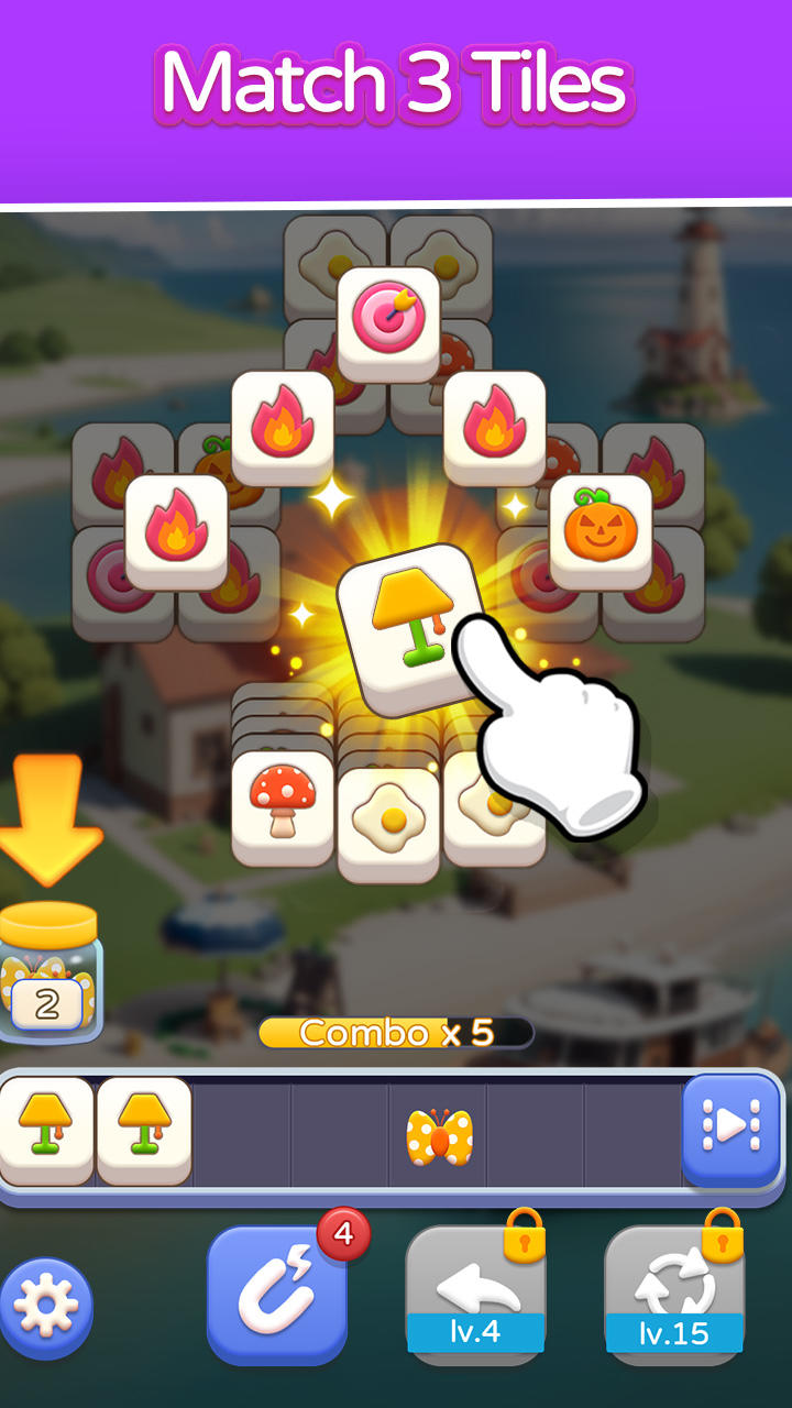 Скриншот игры Tile Town - Match Tile Puzzle