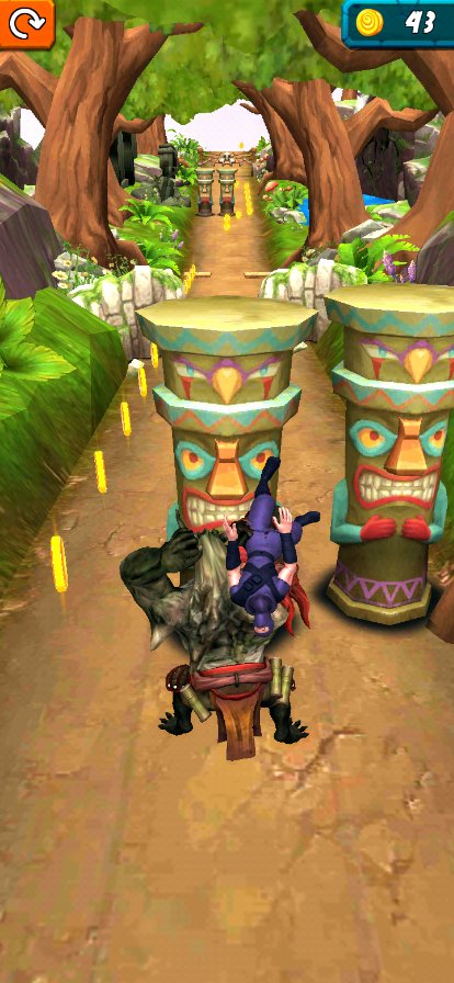 Скриншот игры Endless run  jungle escape