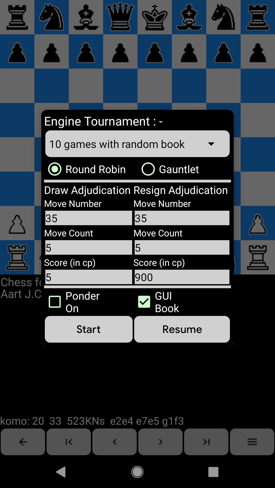 Screenshot of Chess for Android