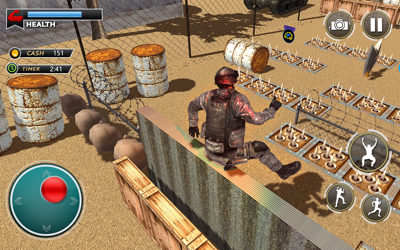 US Army Training Camp Commando Game Screenshot