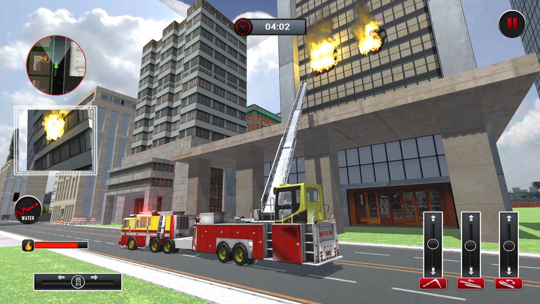 City Rescue Fire Truck Games ภาพหน้าจอเกม