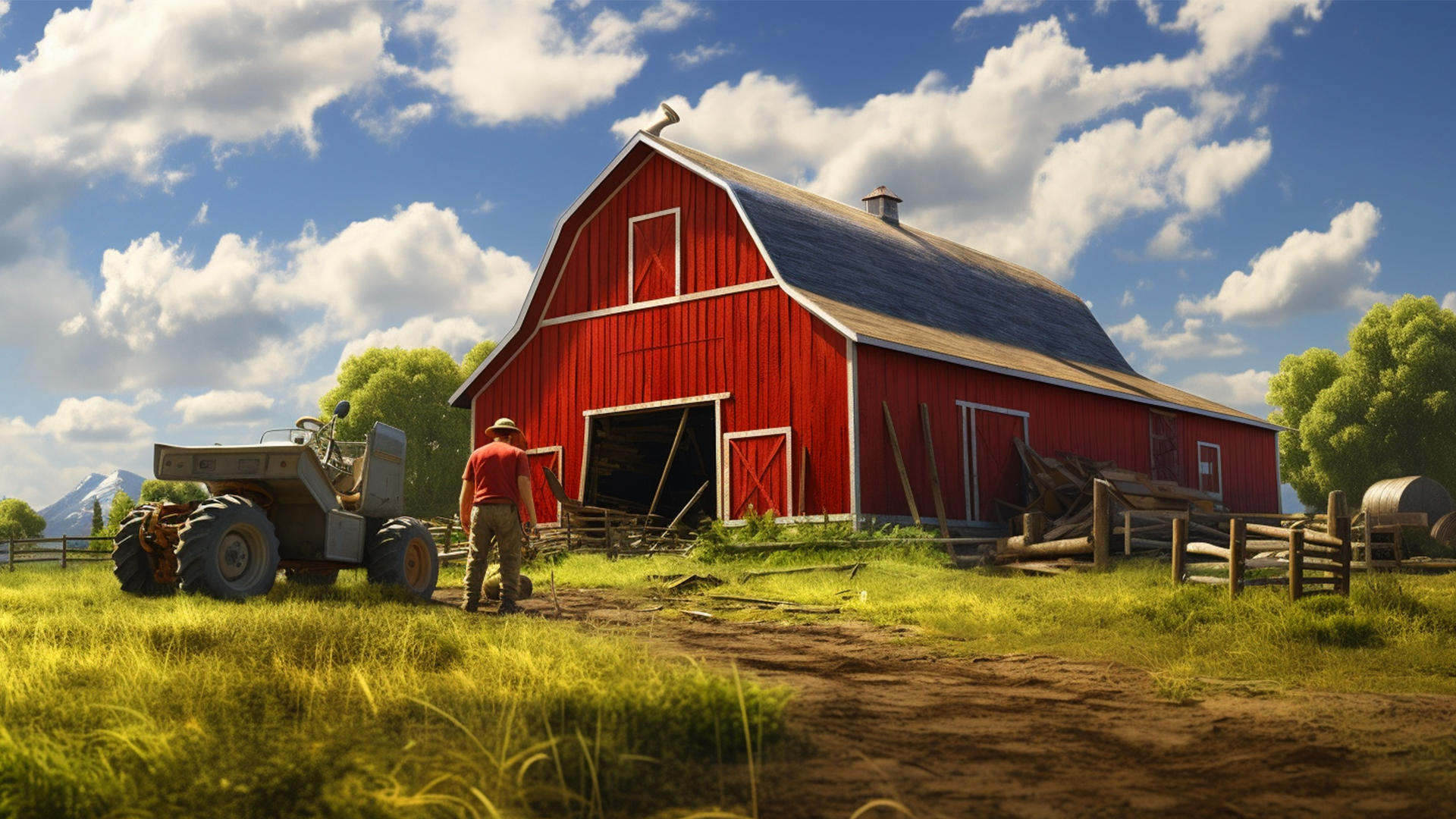 Ranch Farm Simulator Game 2023 ภาพหน้าจอเกม