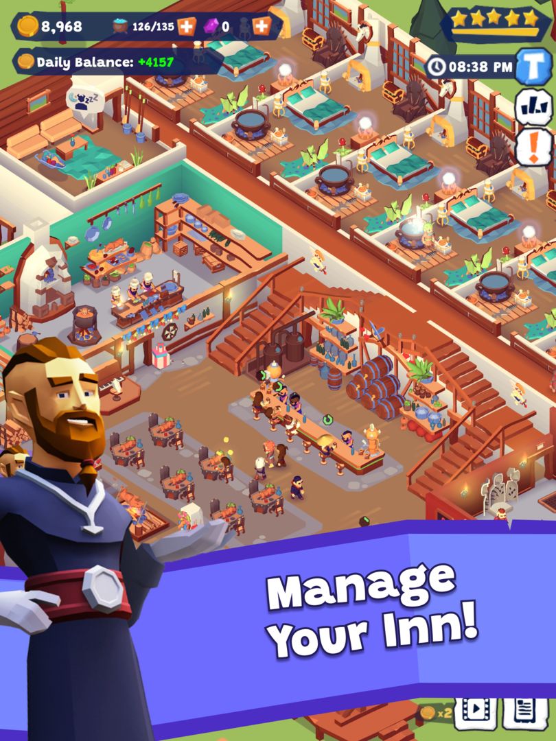 Idle Inn Empire: Hotel Tycoon screenshot game