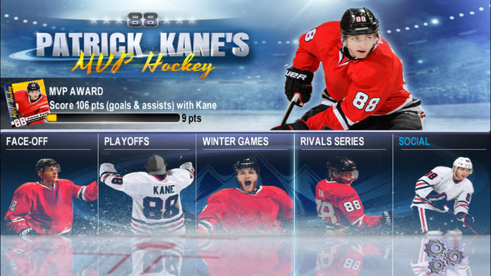 Screenshot of Patrick Kane's MVP Hockey