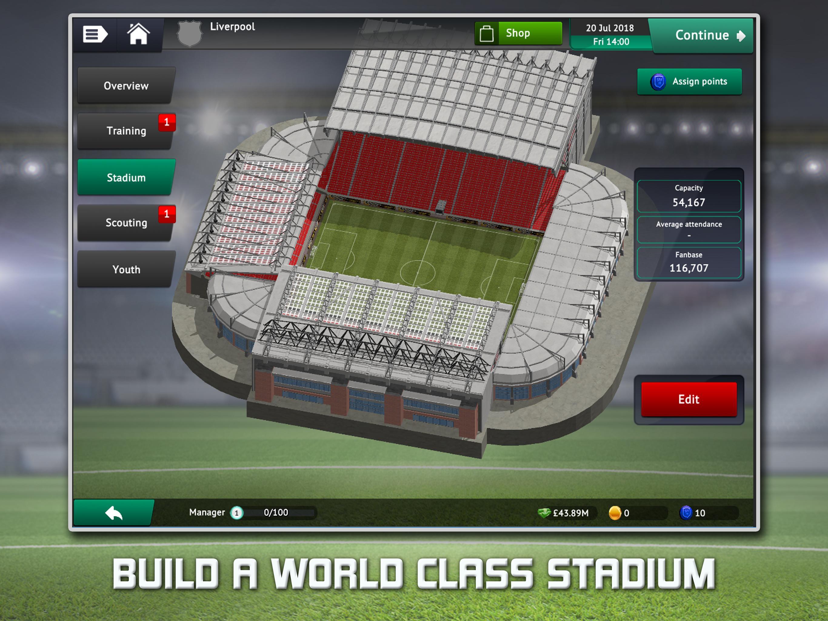 Soccer Manager 2019 Game Screenshot