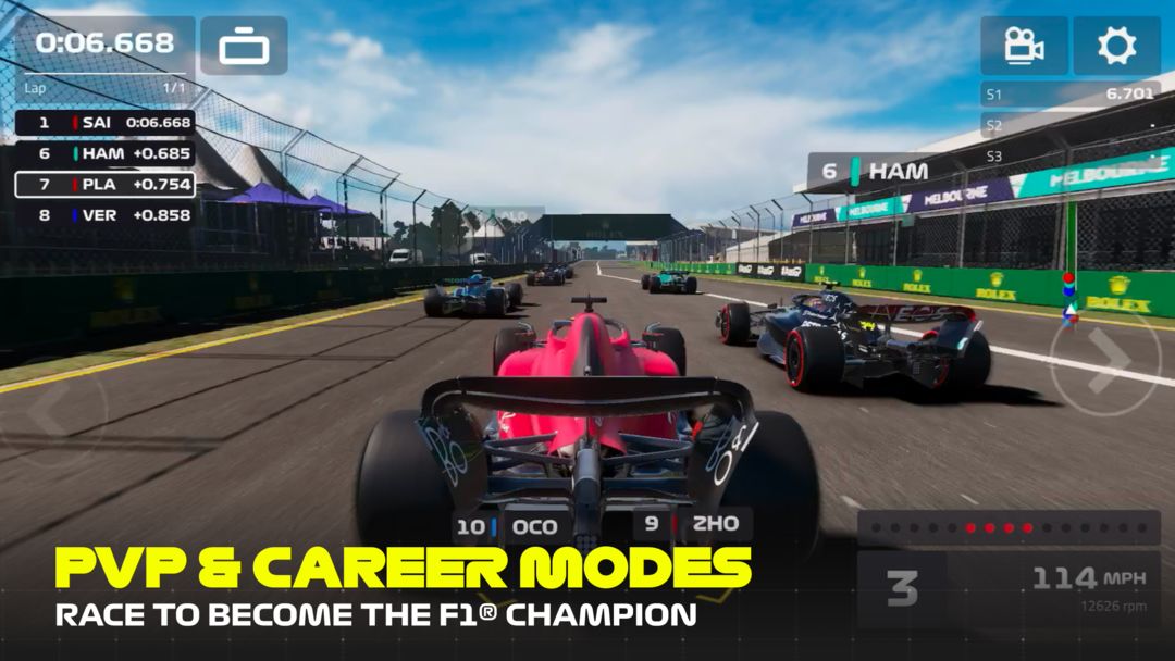 Screenshot of F1 Mobile Racing