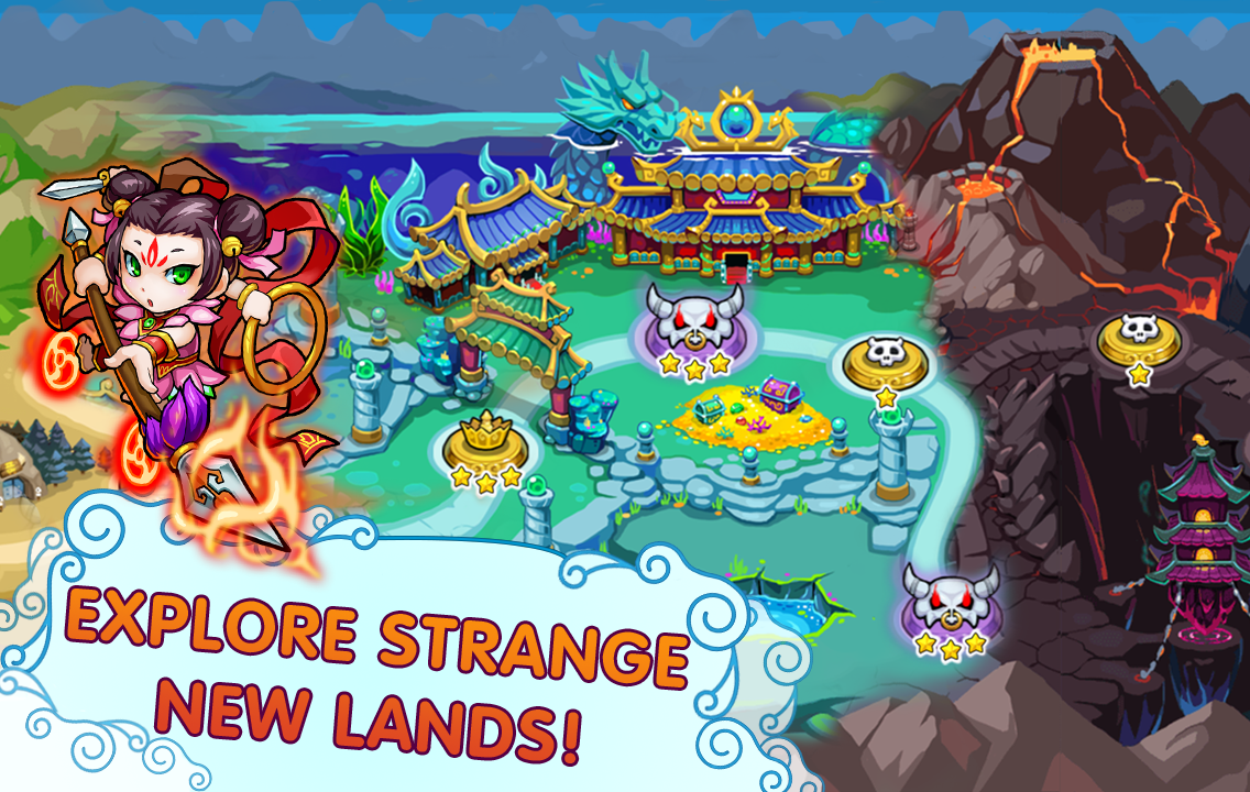 Secret Kingdom Defenders: Heroes vs. Monsters ゲームのスクリーンショット