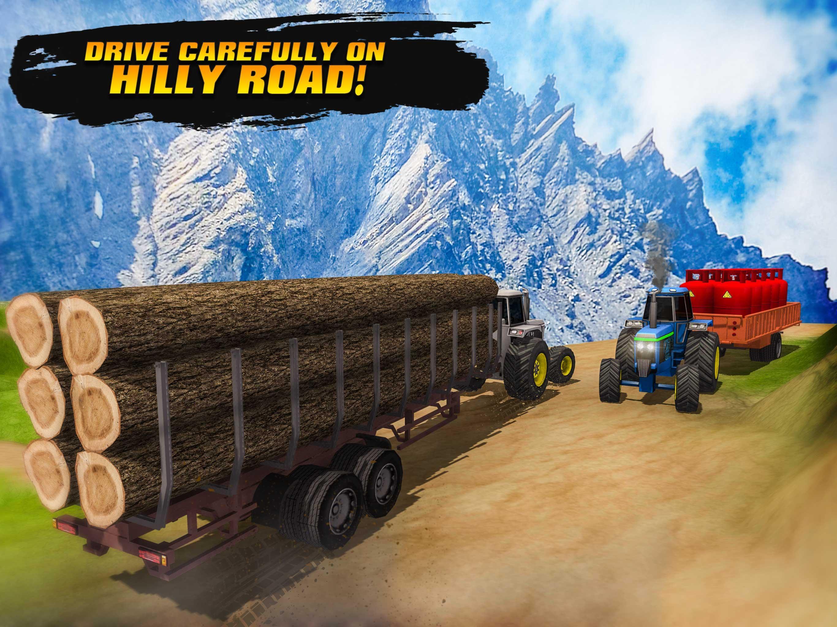 Cargo Tractor Hill Climb Offroad Simulator 3D Game Screenshot