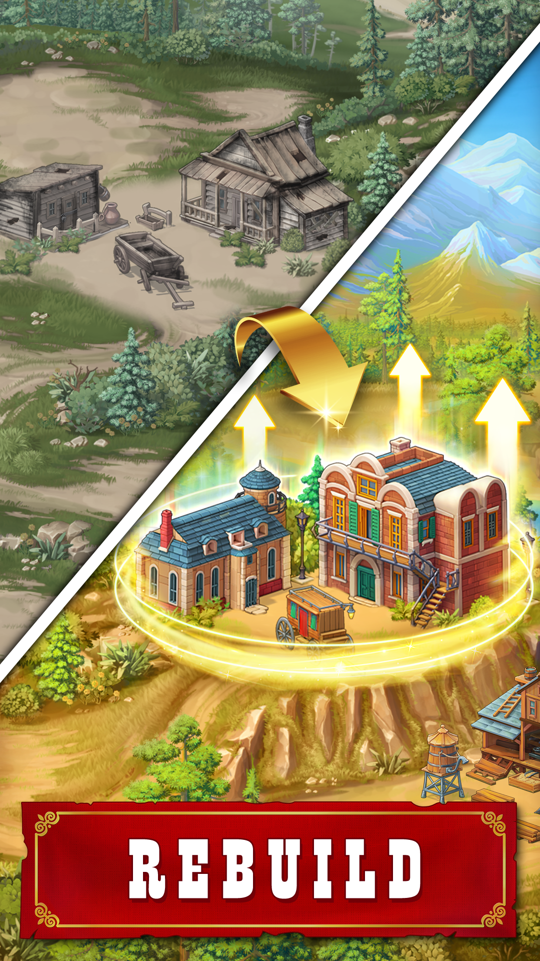 Скриншот игры Jewels of the Wild West・Match3