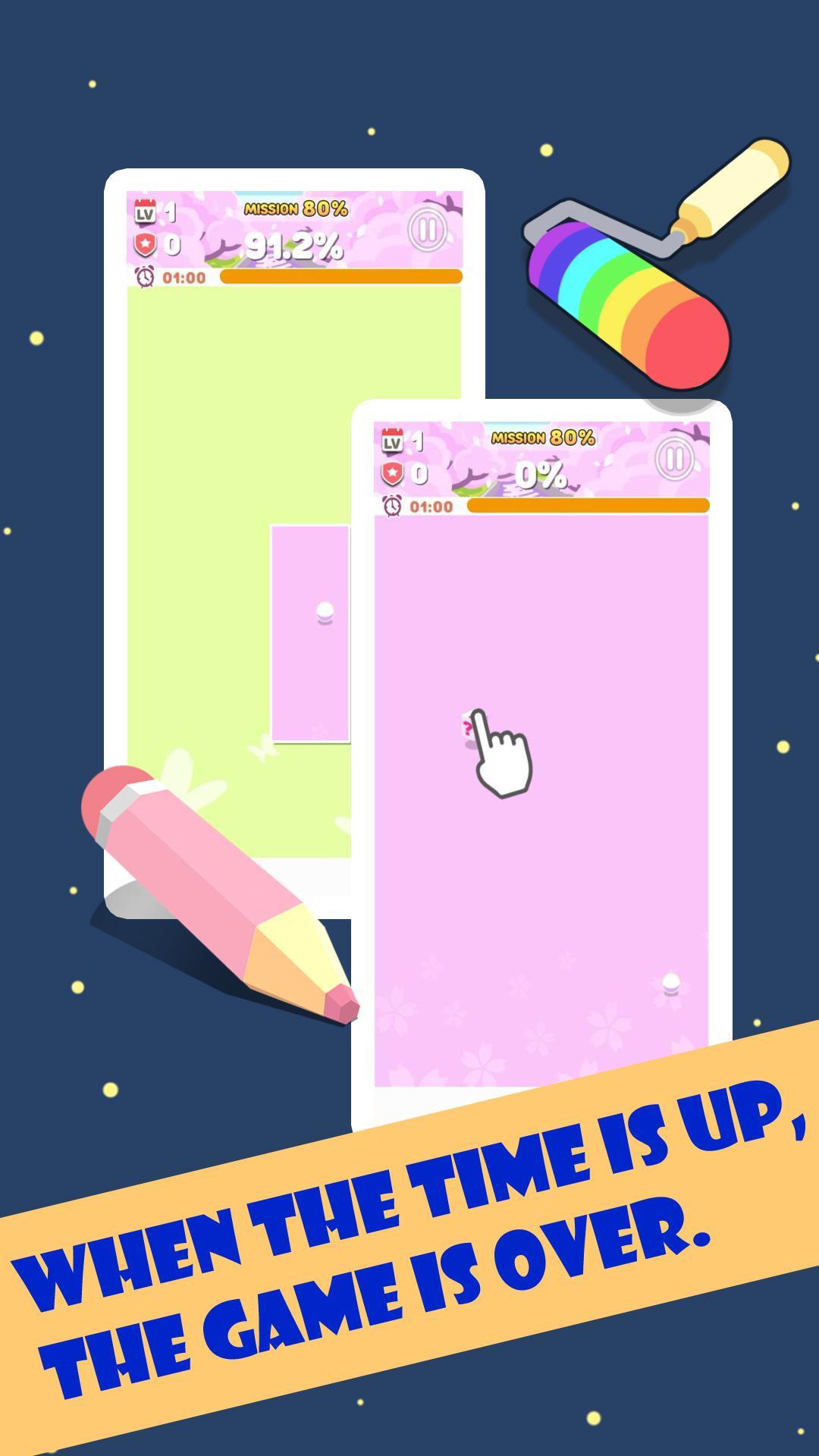 Painting Cut Game Screenshot