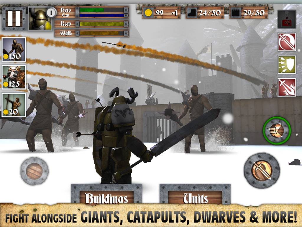Heroes and Castles Game Screenshot