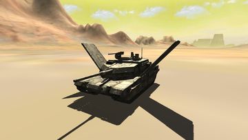 Captura de Tela do Jogo Flying Battle Tank Simulator